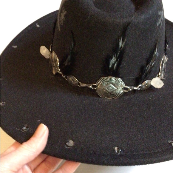 NEW!  boho Crystal Moons Stevie Nicks  Rancher - Picture 6 of 7